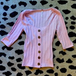 Extra small pink free people top